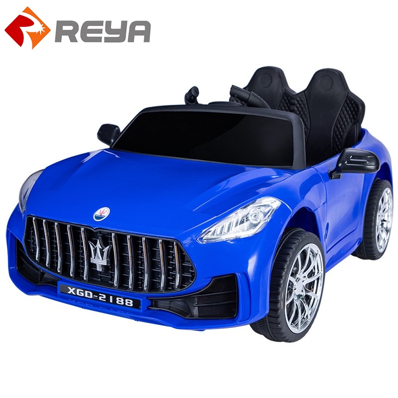 Hot Selecting Children 's Electric car four - wheel remote control baby toy car can SIT in adult Double Child car