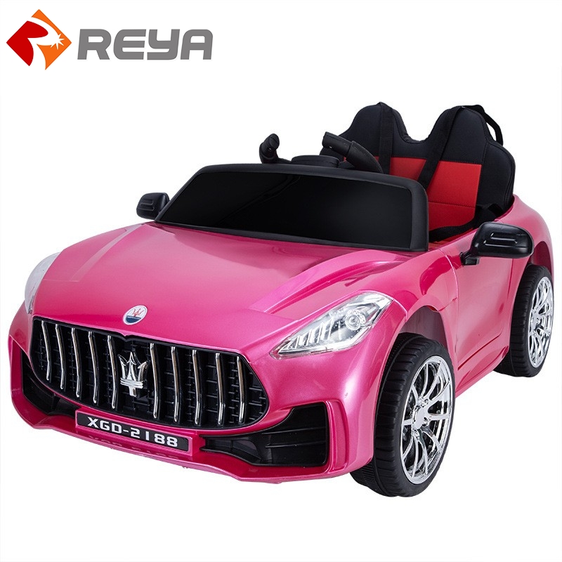 Hot Selecting Children 's Electric car four - wheel remote control baby toy car can SIT in adult Double Child car