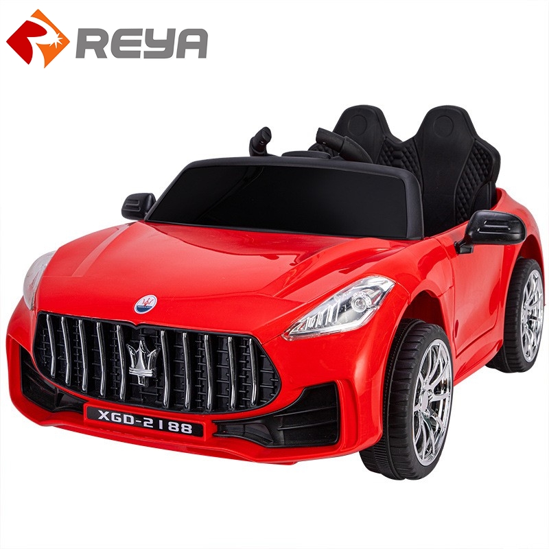 Hot Selecting Children 's Electric car four - wheel remote control baby toy car can SIT in adult Double Child car