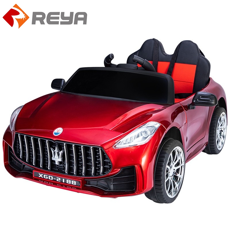 Hot Selecting Children 's Electric car four - wheel remote control baby toy car can SIT in adult Double Child car