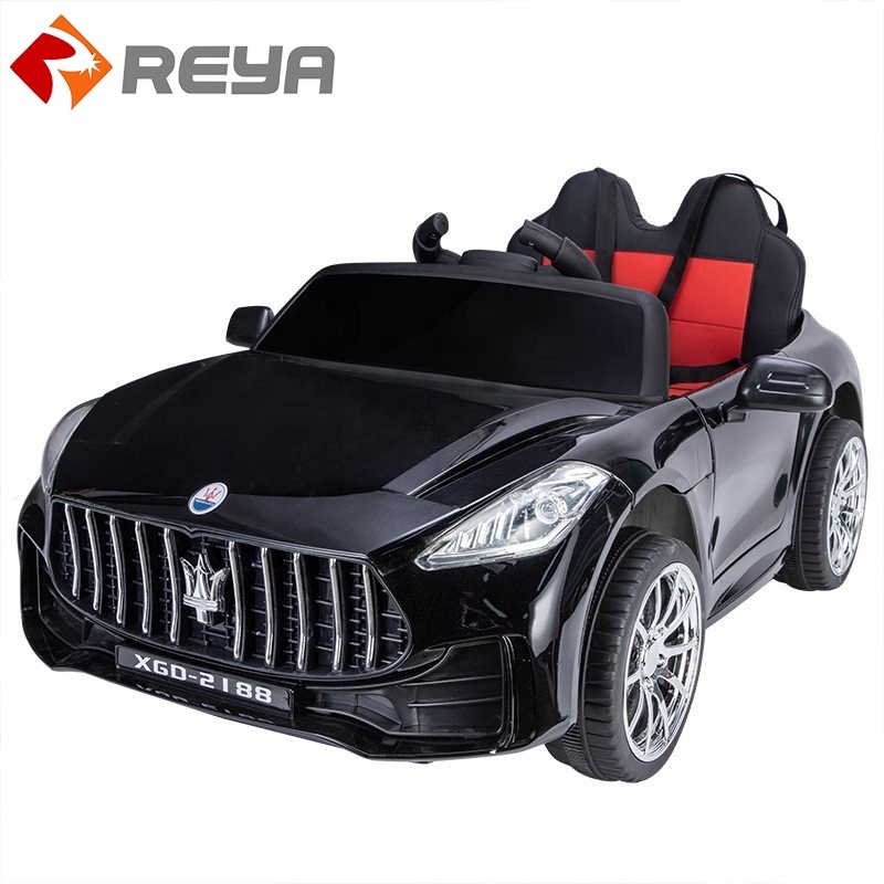 Hot Selecting Children 's Electric car four - wheel remote control baby toy car can SIT in adult Double Child car