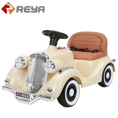 Hot retro classic car children's electric four wheel car can sit ads 1-5 years old charging remote control car Hot retro classic car children's electric four wheel car can sit ads 1-5 years old charging remote control car