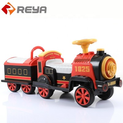 Wholesale children's electric retro small train can sit and ride charging boys and girls too car baby four wheeled car Wholesale children's electric retro small train can sit and ride charging boys and girls too car baby four wheeled car