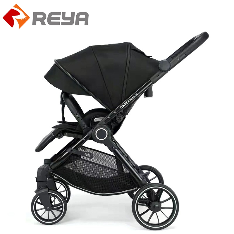 Baby gift baby stroller con reversable handlebar y rocking function pushchair