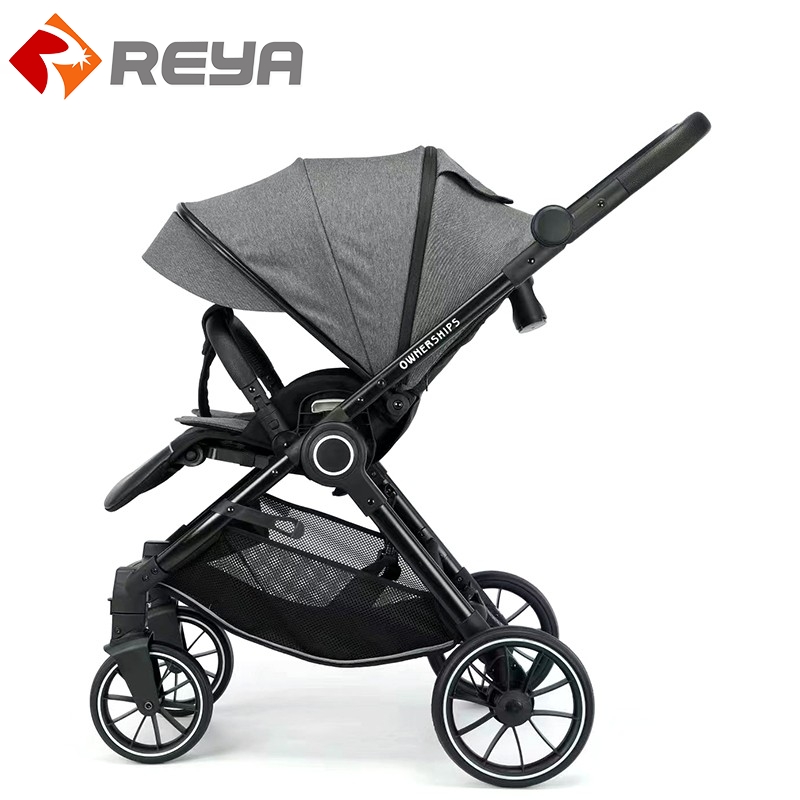 Baby gift baby stroller con reversable handlebar y rocking function pushchair