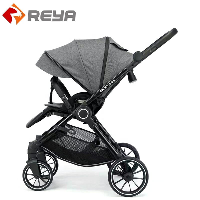 Baby gift baby stroller con reversable handlebar y rocking function pushchair