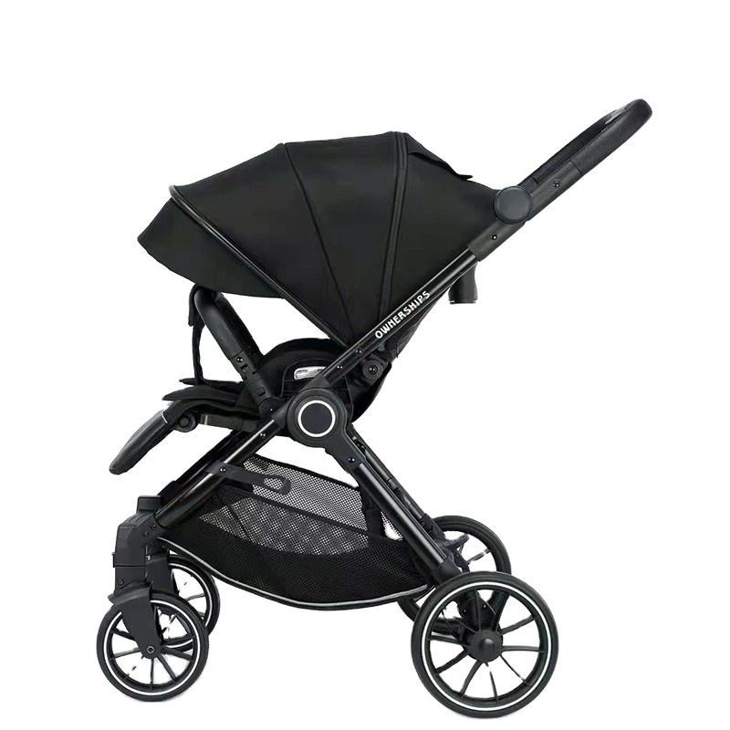 Baby gift baby stroller con reversable handlebar y rocking function pushchair