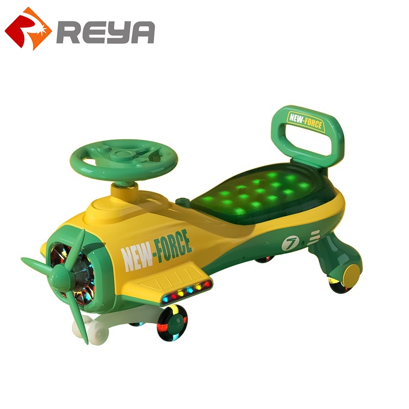 Alta calidad Swing car ride on Swing wiggle car for Child / Blue Kids Swing plasma car 360 Rotation