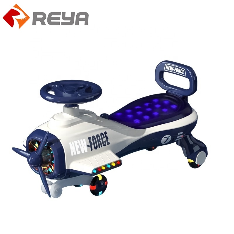 Alta calidad Swing car ride on Swing wiggle car for Child / Blue Kids Swing plasma car 360 Rotation