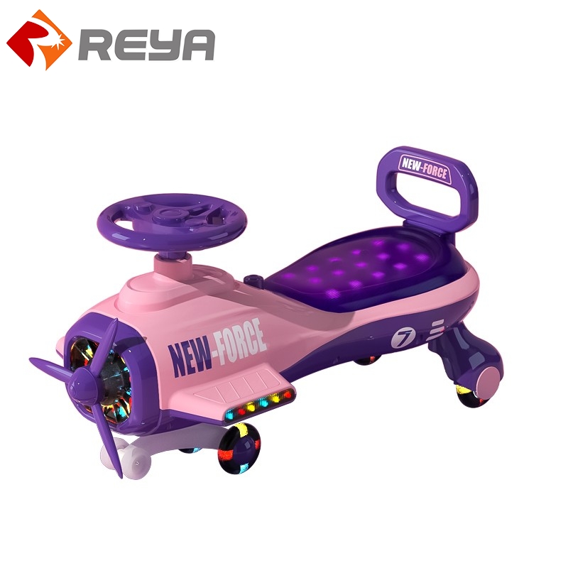 Alta calidad Swing car ride on Swing wiggle car for Child / Blue Kids Swing plasma car 360 Rotation