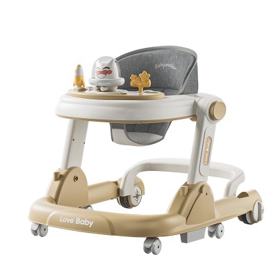 High Quality Plastic Music Cartoon Baby Walker Simple Baby Walkers 2023 Model Baby Walker Tricycle