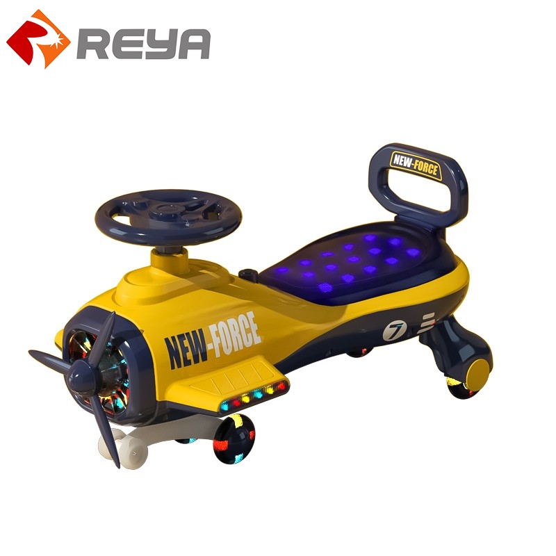 Alta calidad Swing car ride on Swing wiggle car for Child / Blue Kids Swing plasma car 360 Rotation