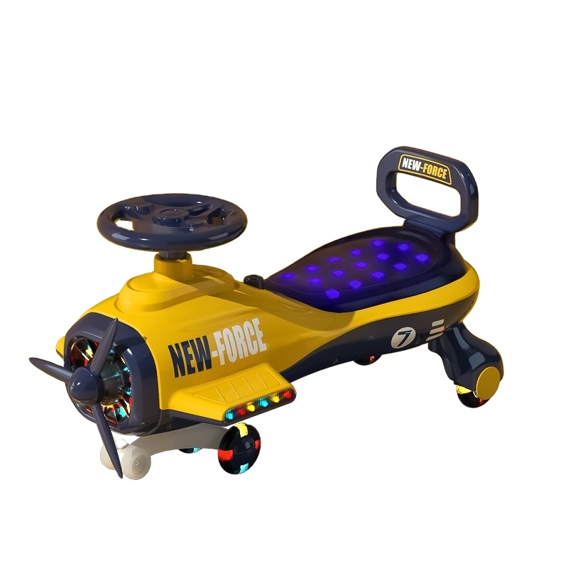 Alta calidad Swing car ride on Swing wiggle car for Child / Blue Kids Swing plasma car 360 Rotation