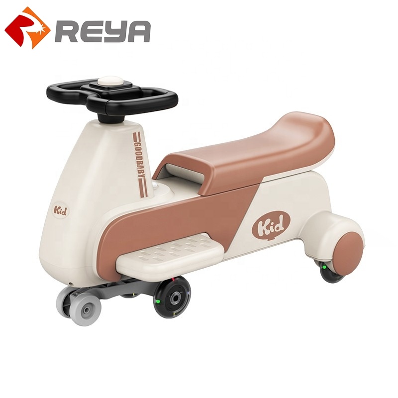 2023 High Quality New Children 's Twist car 4 Wheels with music Swing car Kids toy ride on car with many Colors