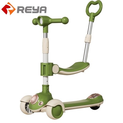 Baby Kids Kick Scooter 3 in 1 with Seat carry 3 Flashing Wide PU Wheels Baby Kids Kick Scooter 3 in 1 with Seat carry 3 Flashing Wide PU Wheels